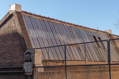 Madrid, İspanya - 22 Ocak 2018: La Neomudejar Modern Sanat Müzesi Madrid şehir, İspanya