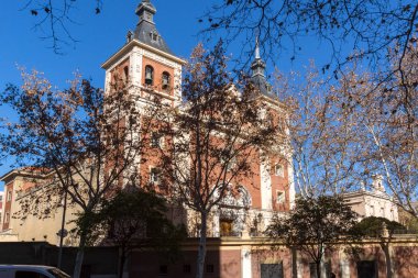 Madrid, İspanya - 22 Ocak 2018: Our Lady Atocha şehir Madrid, İspanya, Bazilikası