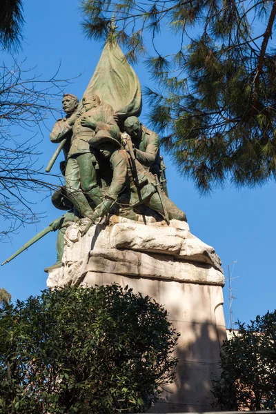 Madrid Espanha Janeiro 2018 Monumento General Vara Rey Aos Heróis — Fotografia de Stock