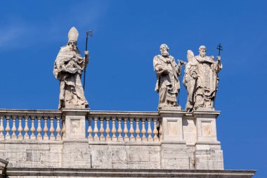 Rome, İtalya - 25 Haziran 2017: Basilica San Giovanni in Laterano (Basilica di San Giovanni in Laterano) yılında Roma, İtalya, şehrin mimari detay