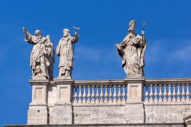 Rome, İtalya - 25 Haziran 2017: Basilica San Giovanni in Laterano (Basilica di San Giovanni in Laterano) yılında Roma, İtalya, şehrin mimari detay