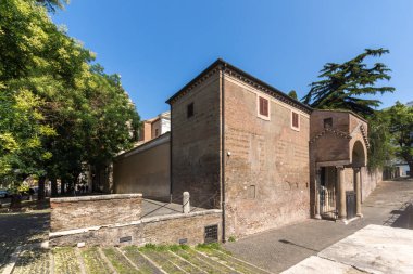 Rome, İtalya - 25 Haziran 2017: St. Clement Basilica City Roma, İtalya