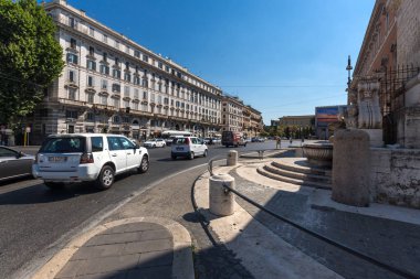 Rome, İtalya - 25 Haziran 2017: Basilica San Giovanni Laterano (Basilica di San Giovanni in Laterano) yılında Roma, İtalya, şehrin içinde