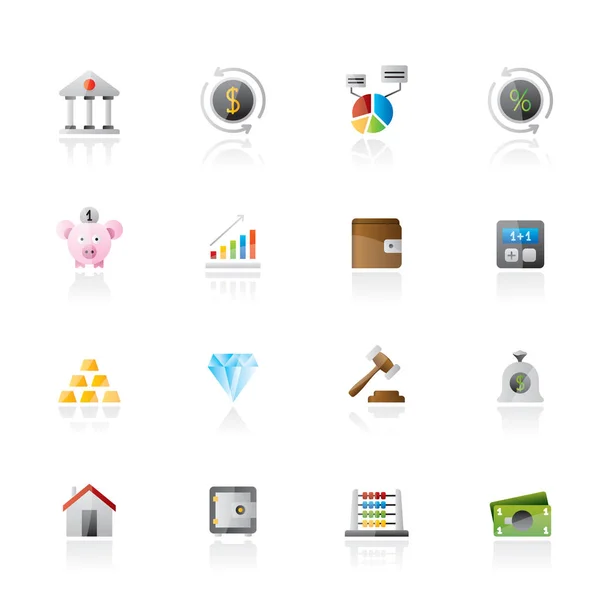 投資のアイコン ベクトル アイコンを設定 — ストックベクタ