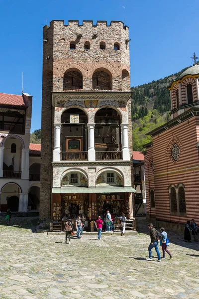 Рильський Монастир Болгарія Квітня 2018 Турист Монастир Святого Івана Іоанн — стокове фото