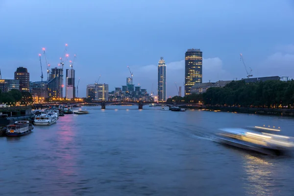 Londen Engeland Juni 2016 Amazing Nacht Cityscape Van Stad Van — Stockfoto