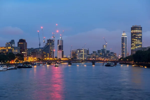 Лондон Англия Июня 2016 Года Удивительный Ночной Городской Пейзаж Лондона — стоковое фото
