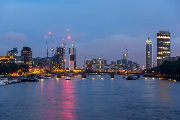 Londres Inglês Junho 2016 Amazing Night Cityscape City London Inglaterra — Fotografia de Stock