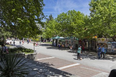 Sandanski 'deki ana yaya sokağı.