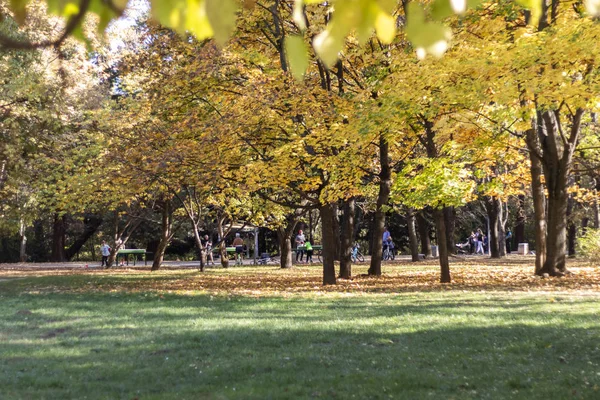 Vista de otoño de South Park en la ciudad de Sofía — Foto de Stock