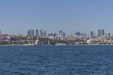 Boğaz 'dan İstanbul, Türkiye' ye panoramik manzara