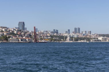 Boğaz 'dan İstanbul, Türkiye' ye panoramik manzara