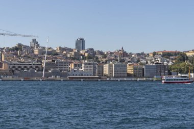 Boğaz 'dan İstanbul, Türkiye' ye panoramik manzara