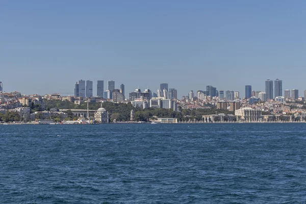 Boğaz 'dan İstanbul, Türkiye' ye panoramik manzara