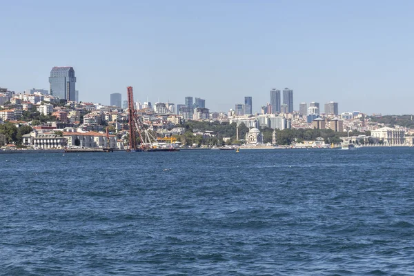 Boğaz 'dan İstanbul, Türkiye' ye panoramik manzara