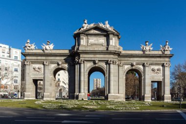 Puerta de Alcala Madrid, İspanya