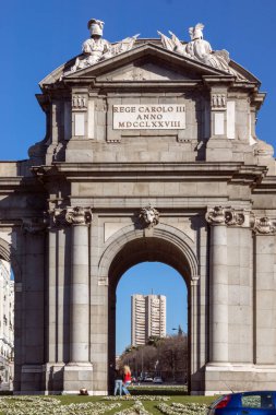 Puerta de Alcala Madrid, İspanya