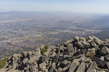 Bulgaristan 'ın Kamen del Peak kentinden Sofya Panoraması