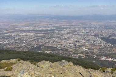 Bulgaristan 'ın Kamen del Peak kentinden Sofya Panoraması