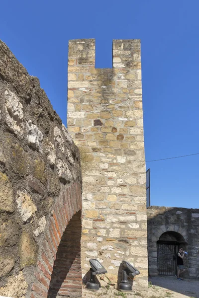 Pevnost Smederevo na pobřeží Dunaje, Srbsko — Stock fotografie