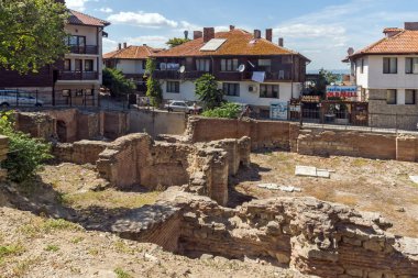 Bulgaristan 'ın Nessebar kentindeki Tipik Sokak