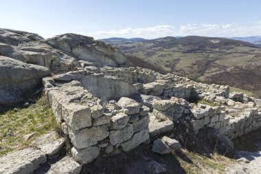 Bulgaristan 'ın antik Trakya kenti Perperikon' un kalıntıları