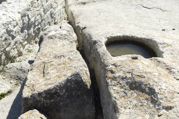 Ruínas da antiga cidade trácia de Perperikon, Bulgária — Fotografia de Stock