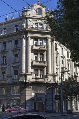 Tipik sokak ve Belgrad inşaat kenti
