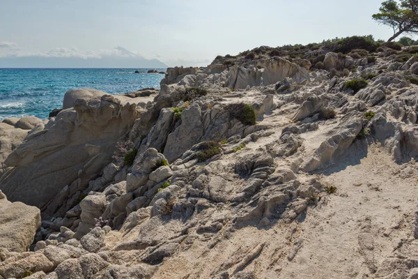 Orange Beach Kavourotripes at Sithonia peninsula, Greece — 图库照片