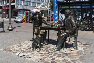 Sırbistan 'ın Niş kentindeki bakır işçisi sokağı