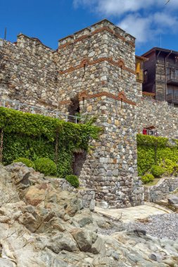 Bulgaristan 'ın Sozopol kentinde Antik tahkimat kalıntıları