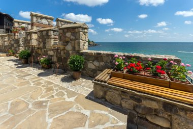 Bulgaristan 'ın Sozopol kentinde Antik tahkimat kalıntıları