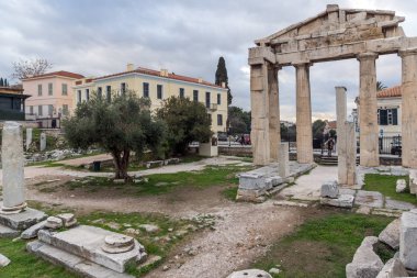 Atina, Attica, Yunanistan 'da Roman Agora