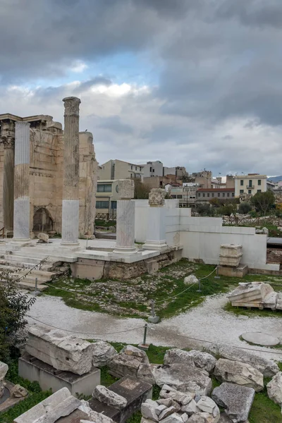 Biblioteca Adriana ad Atene, Attica, Grecia — Foto Stock