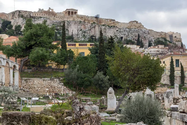 Roman Agora nella città di Atene, Attica, Grecia — Foto Stock