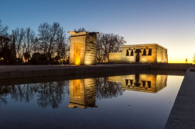 Madrid, İspanya 'daki Debod Tapınağı