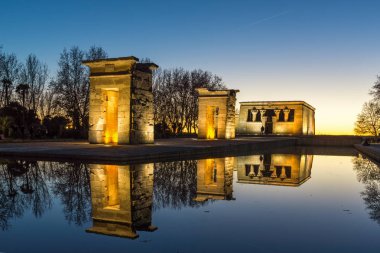Madrid, İspanya 'daki Debod Tapınağı