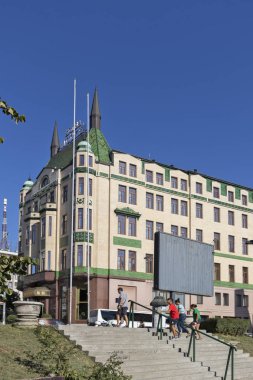 Sırbistan 'ın Belgrad kentindeki ünlü Moskova Oteli (Moskva)