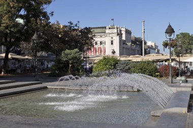 Sırbistan 'ın başkenti Belgrad' da Prens Michael Caddesi