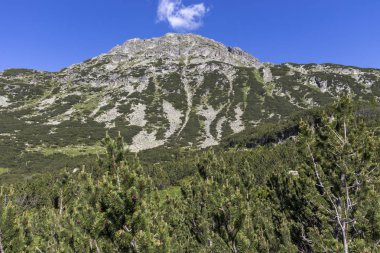 Bulgaristan 'ın Balık Gölleri çevresindeki Rila Dağı Panoraması