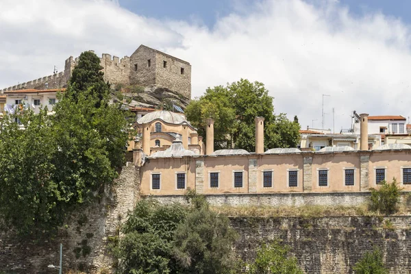 Panorama del casco antiguo de la ciudad de Kavala, Grecia — Foto de Stock