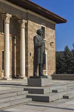 Kovaçevtsy, Bulgaristan - 12 Mart 2014: Bulgaristan 'ın Kovaçevtsi kentindeki Home Museum of Communist lideri Georgi Dimitrov