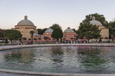 İstanbul, Türkiye 'de Ayasofya önündeki çeşme