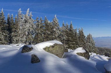 Vitosha Dağı Kış manzarası, Bulgaristan