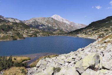 Balık Banderitsa gölü ve Vihren Tepesi, Pirin Dağı, Bulgaristan