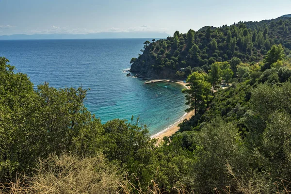 Spiaggia di Zografou nella penisola di Sithonia, Grecia — Foto Stock