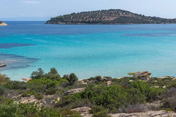 Lagonisi Strand auf der Halbinsel Sithonia, Griechenland — Stockfoto