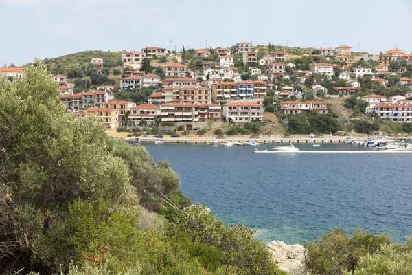 Panorama da cidade de Pyrgadikia em Chalkidiki, Grécia — Fotografia de Stock