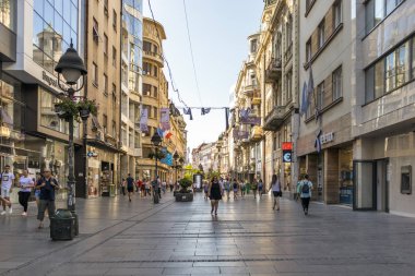 Sırbistan 'ın Belgrad kentindeki Knez Mihailova Caddesi