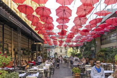 Sırbistan 'ın Belgrad kentindeki Tipik İnşaat ve Sokak
